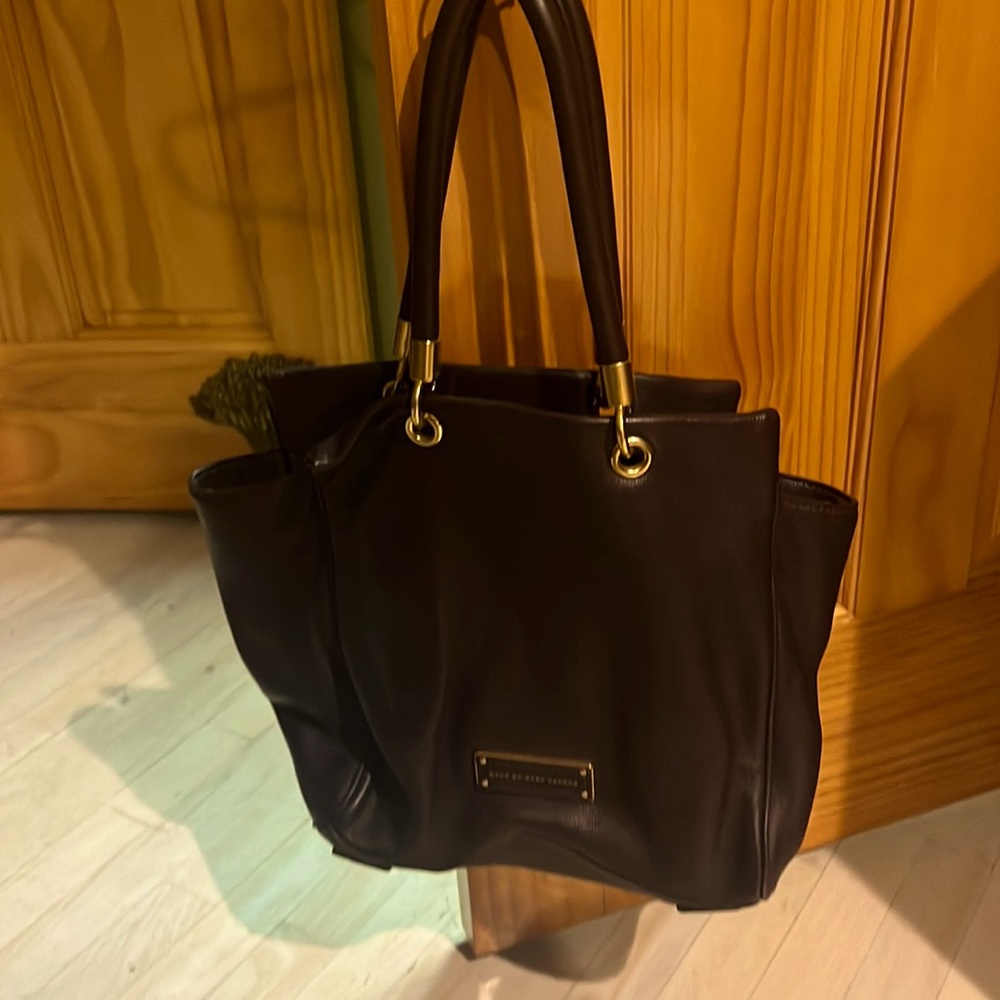 Marc by Marc Jacobs leather chocolate brown bag
